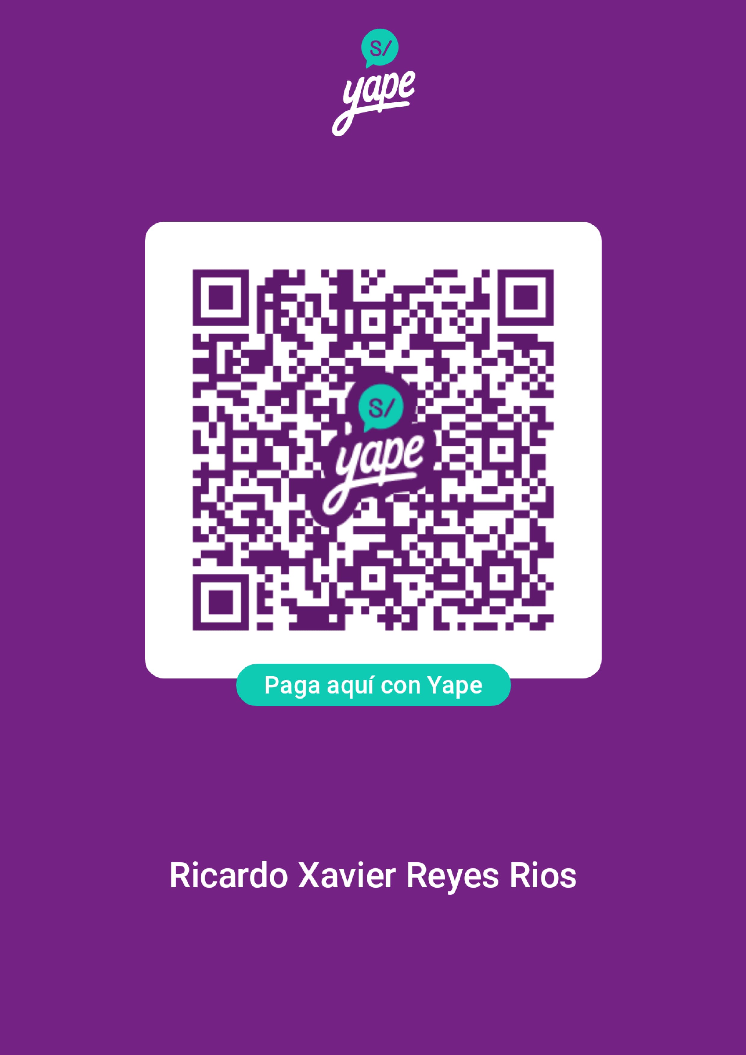 Código QR de Yape para donaciones